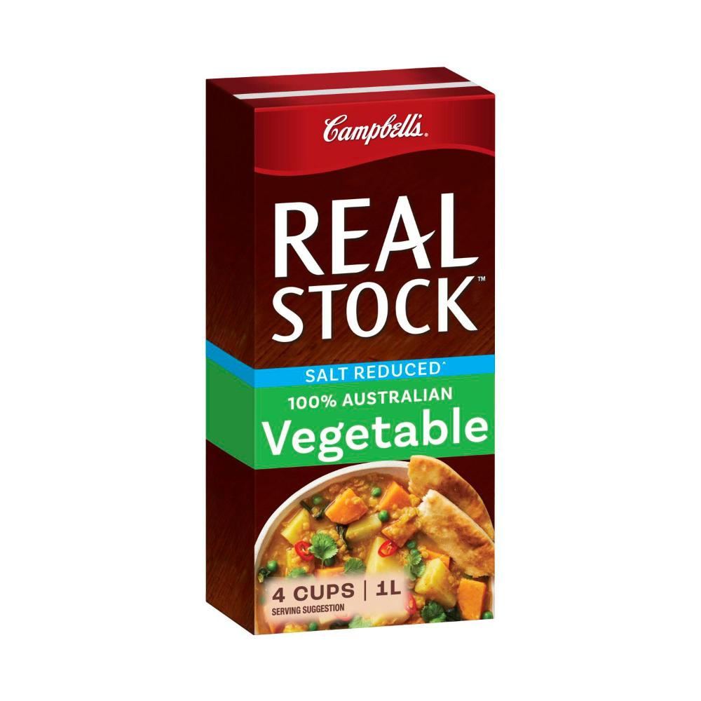 Campbell's Real Stock Vegetable Stock Salt Reduced - 1L