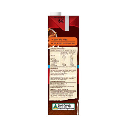 Campbell's Real Stock Beef Stock Salt Reduced - 1L