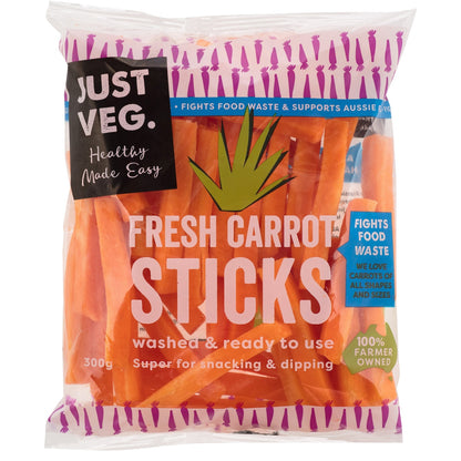 Just Veg. Carrot Sticks 300g