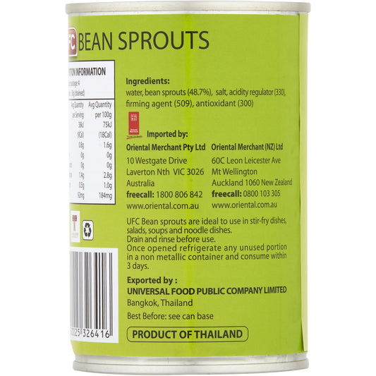 Ufc Canned Bean Sprouts 410g