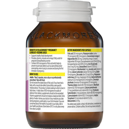 Blackmores Pregnancy & Breastfeeding Gold Vitamin Capsules 60 pack