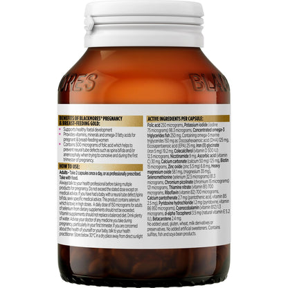 Blackmores Pregnancy & Breastfeeding Gold Vitamin Capsules 60 pack