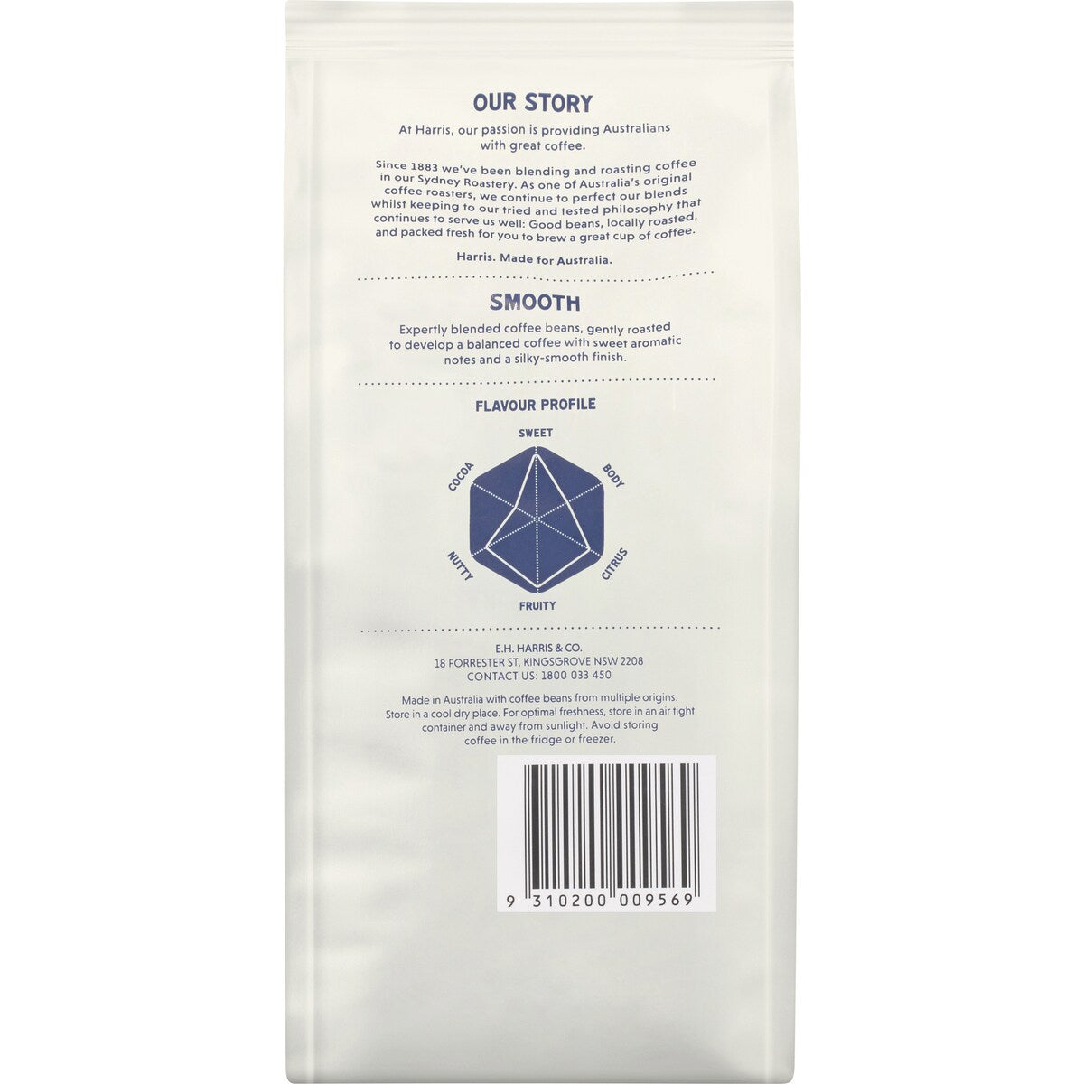 Harris Coffee Ground Smooth 200g