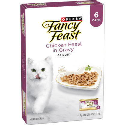 Fancy Feast Chicken Feast With Gravy Wet Cat Food 85g X 6 Pack