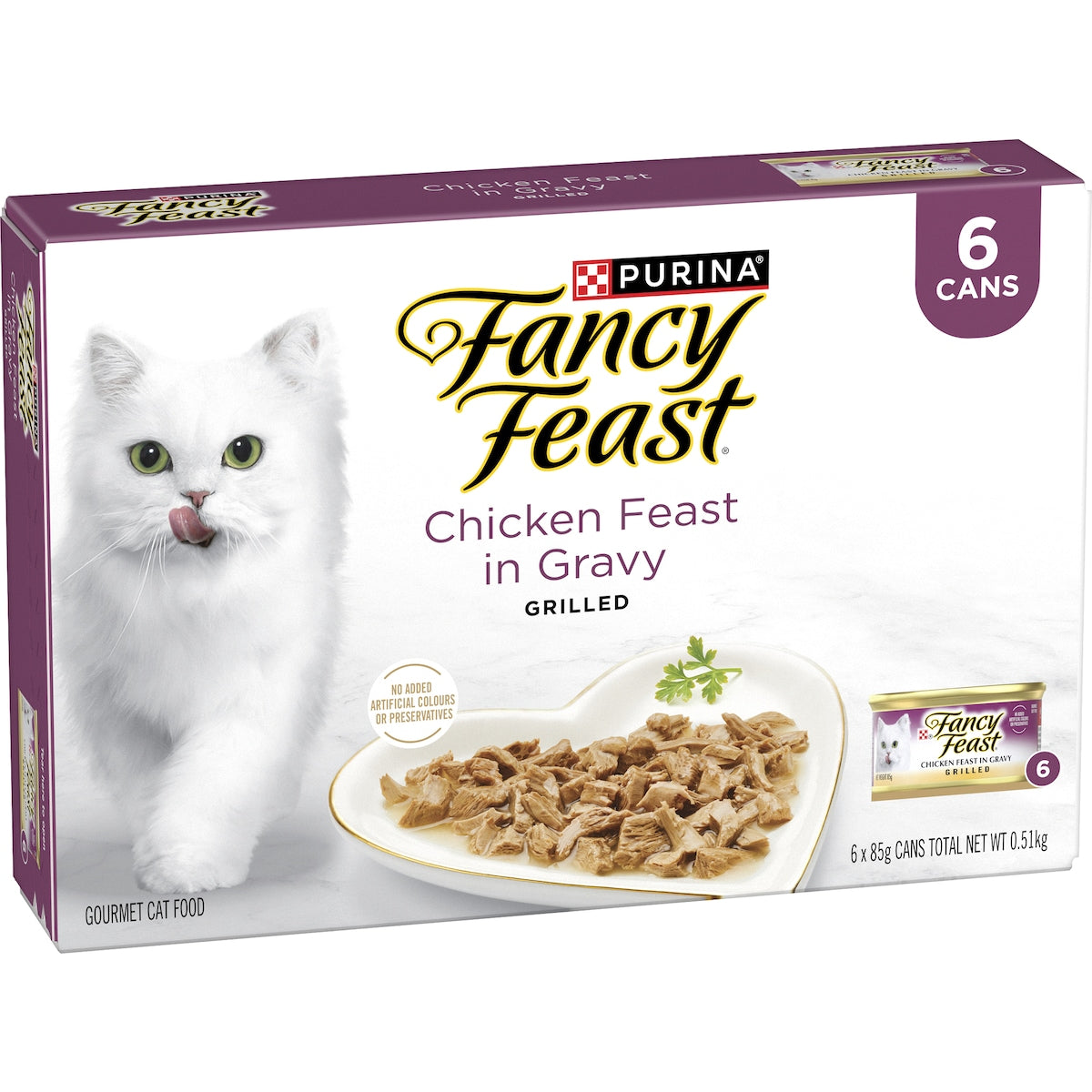 Fancy Feast Chicken Feast With Gravy Wet Cat Food 85g X 6 Pack