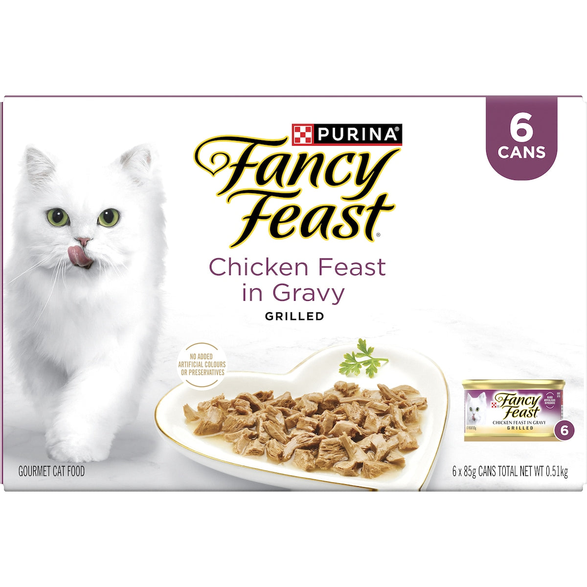 Fancy Feast Chicken Feast With Gravy Wet Cat Food 85g X 6 Pack