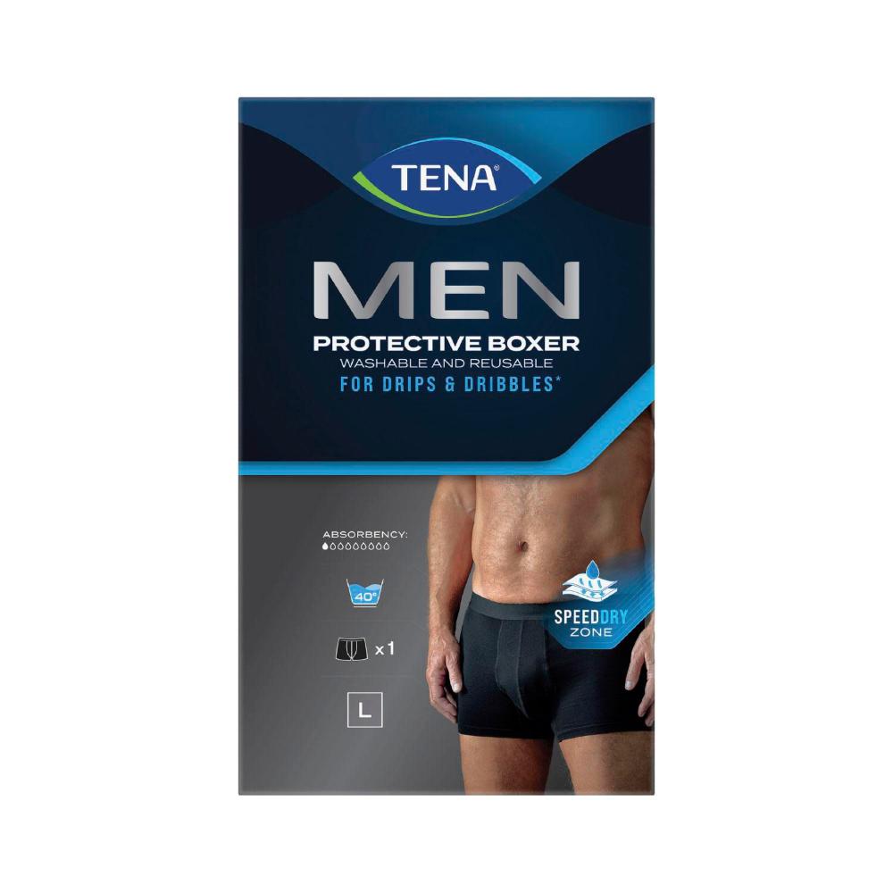 Tena Men Black Washable Boxer Size L - 1 Each