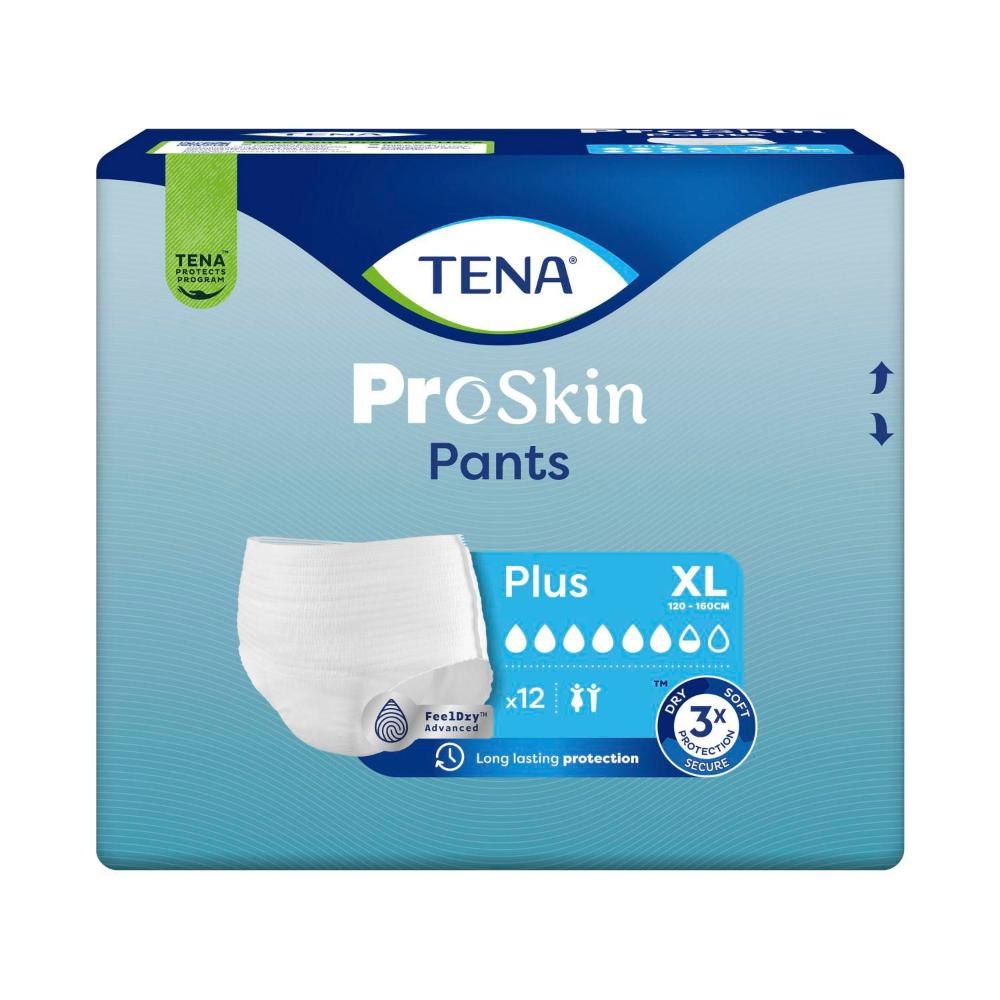 Tena Proskin Plus Pants Size XL - 12 Pack