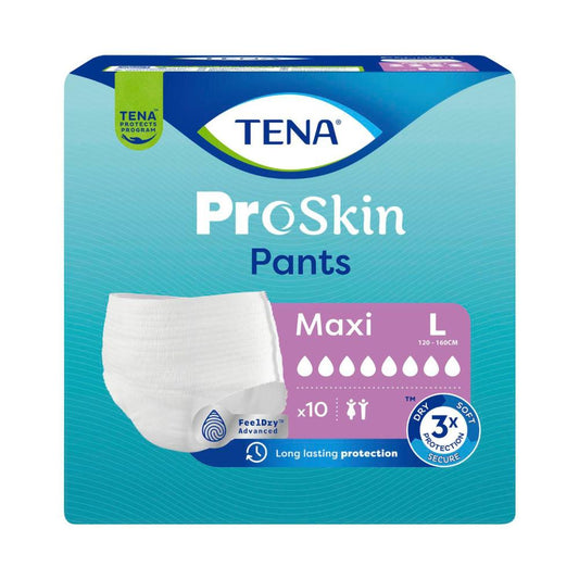 Tena Proskin Maxi Pants Size L - 10 Pack