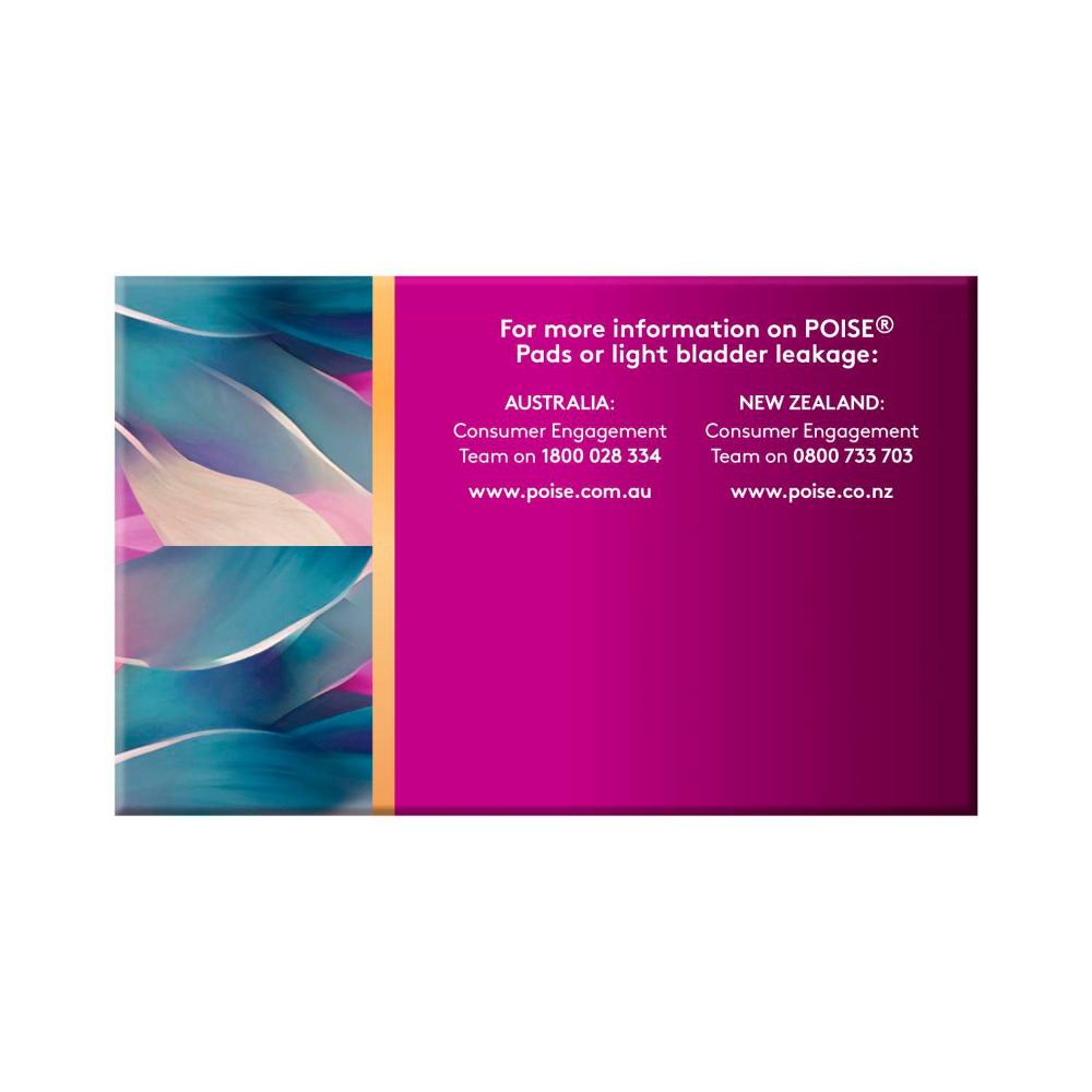 Poise Live Free Pads Super With Wings - 12 Pack