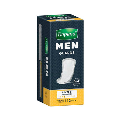 Depend Men Level 2 Guards - 12 Pack