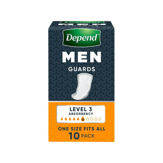 Depend Men Level 3 Guards - 10 Pack