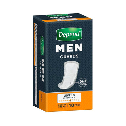 Depend Men Level 3 Guards - 10 Pack