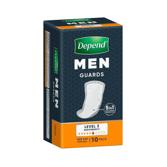 Depend Men Level 3 Guards - 10 Pack