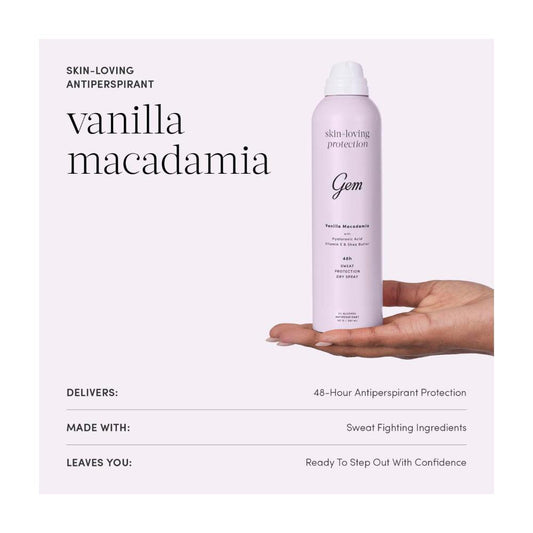 Gem Skin Loving Deodorant Vanilla & Macadamia 127g - 207mL