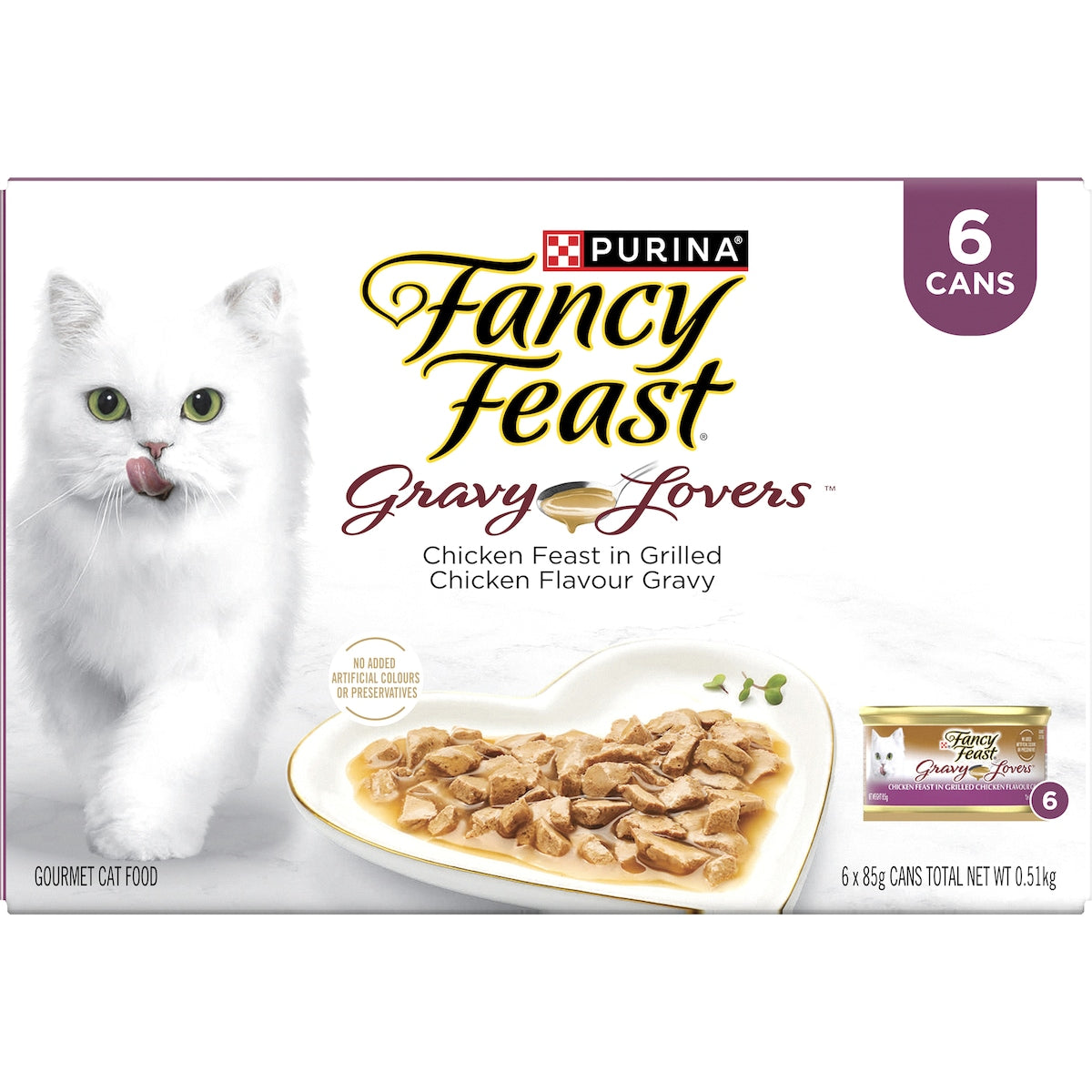Fancy Feast Gravy Lovers Chicken Wet Cat Food 85g X 6 Pack