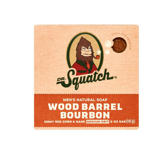 Dr Squatch Wood Barrel Bourbon Bar Soap - 141g