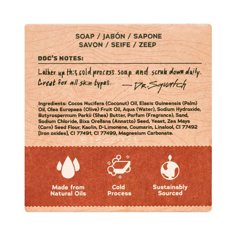 Dr Squatch Wood Barrel Bourbon Bar Soap - 141g