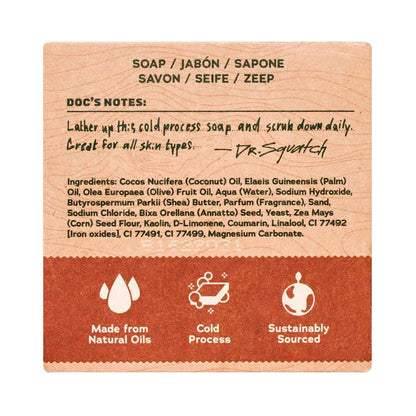 Dr Squatch Wood Barrel Bourbon Bar Soap - 141g