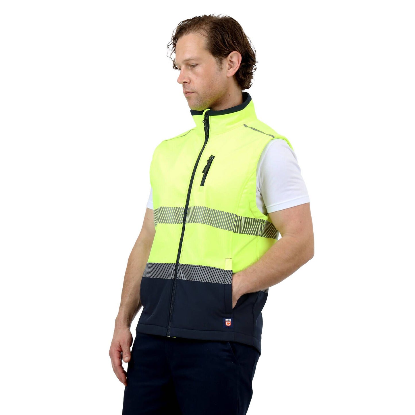 Citeco Yellow Hi Vis Soft Shell Vest - XL