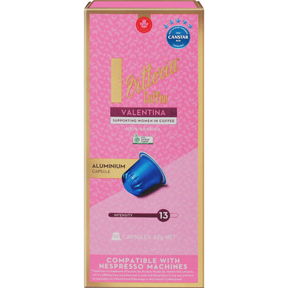 Vittoria Valentina Nespresso Compatible Coffee Capsules 10 Pack