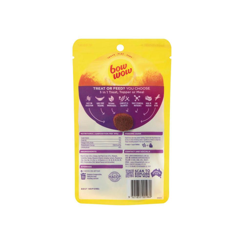 Bow Wow Treat & Eat Beef Burgers Dog Treats - 9 Pack