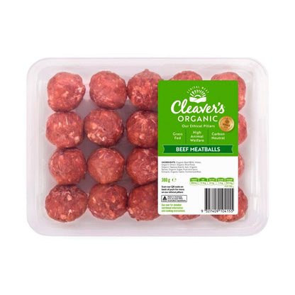 Cleaver's Organic Grass-fed Beef Meatballs - 380g