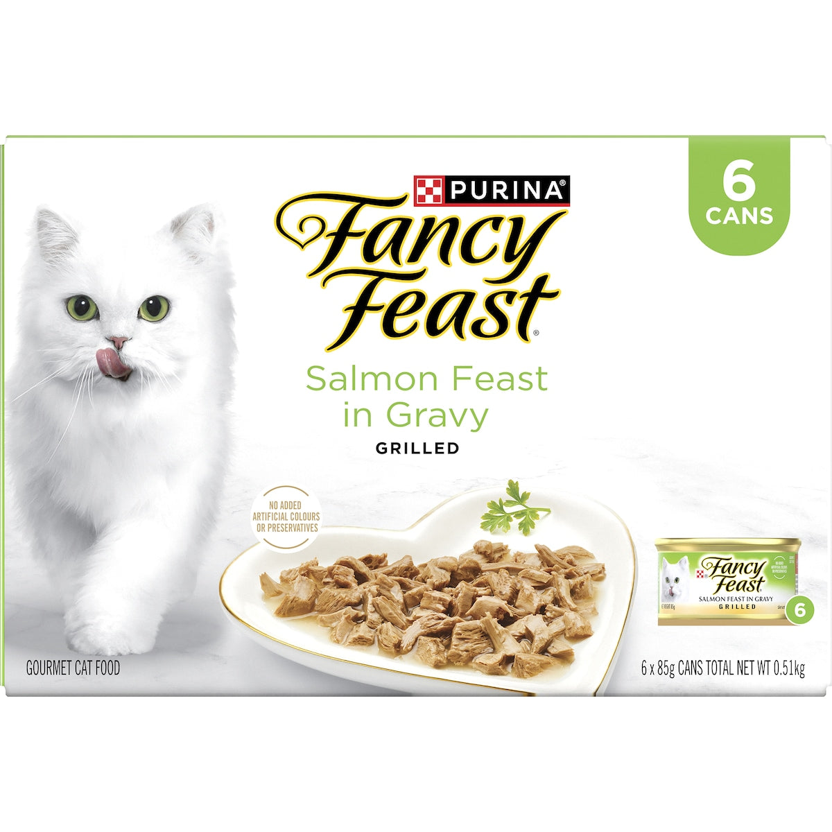 Fancy Feast Salmon Feast In Gravy Wet Cat Food 85g X 6 Pack