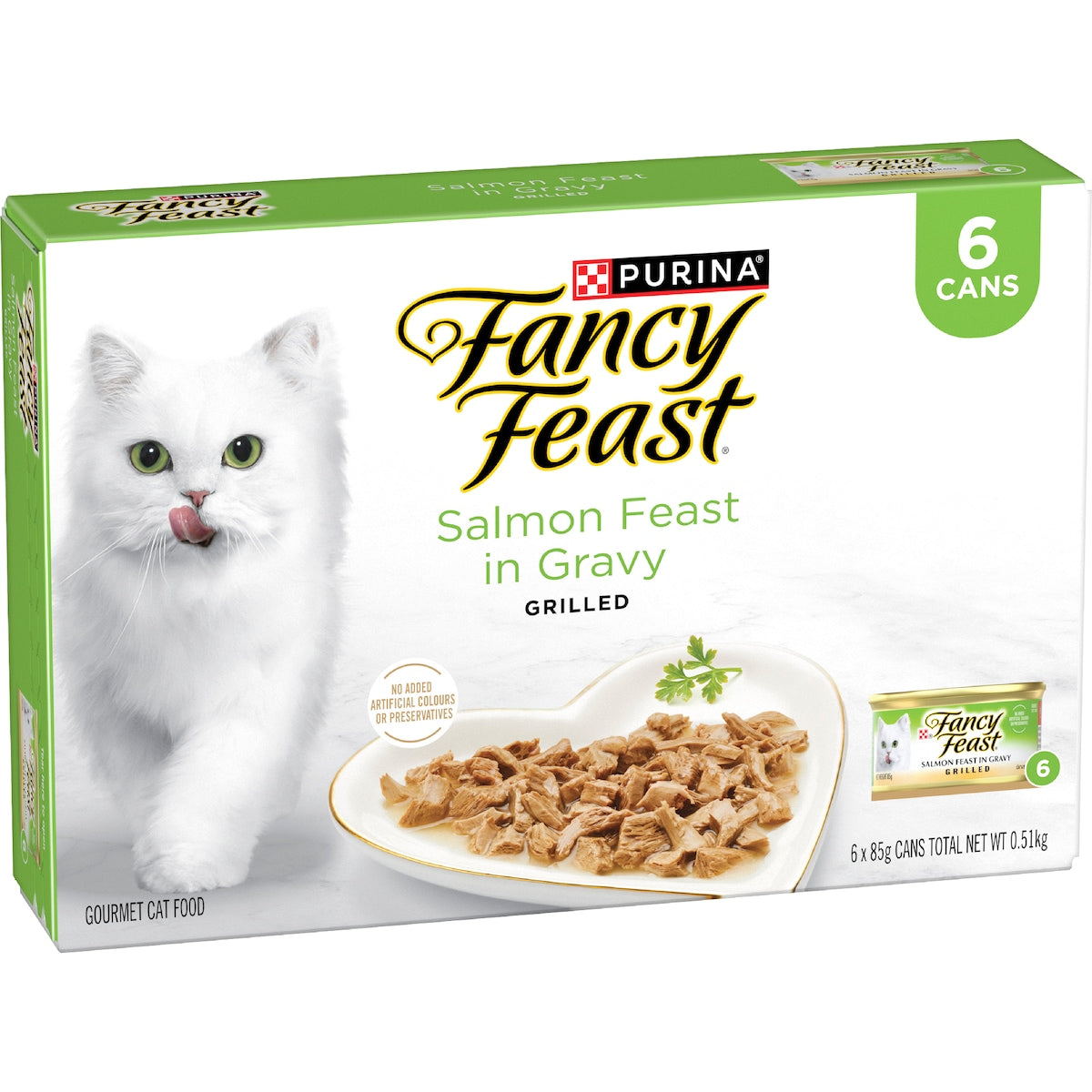 Fancy Feast Salmon Feast In Gravy Wet Cat Food 85g X 6 Pack