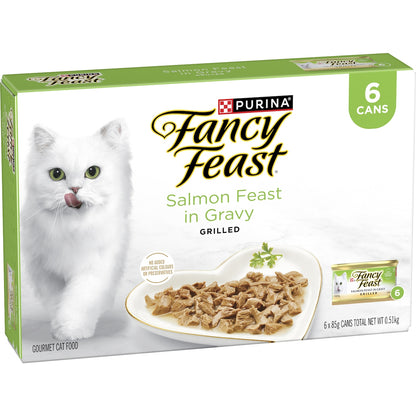 Fancy Feast Salmon Feast In Gravy Wet Cat Food 85g X 6 Pack