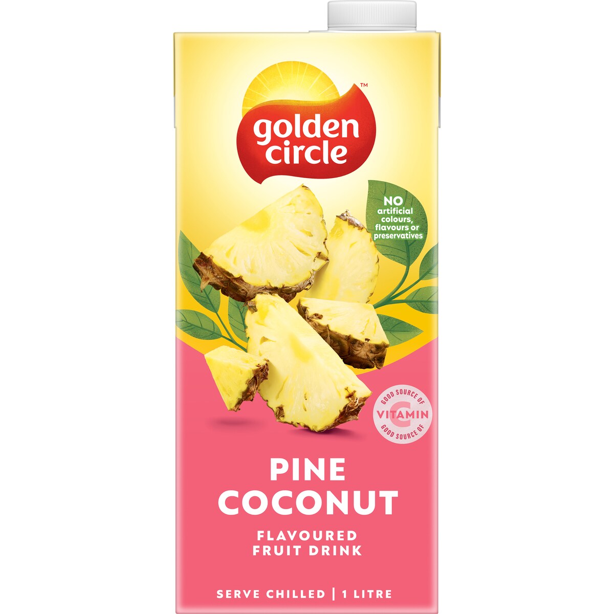 Golden Circle Drinks Pine Coconut Flavoured Fruit Drink 1l