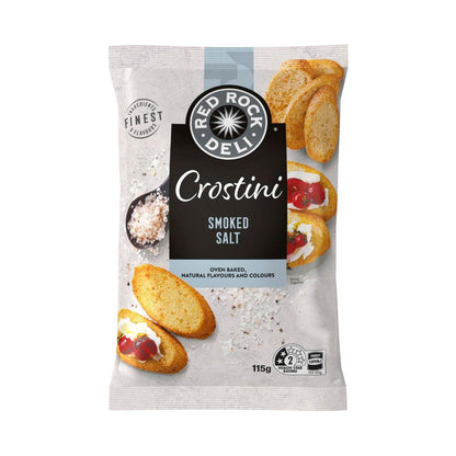 Red Rock Deli Crostini Crackers Smoked Salt - 115g