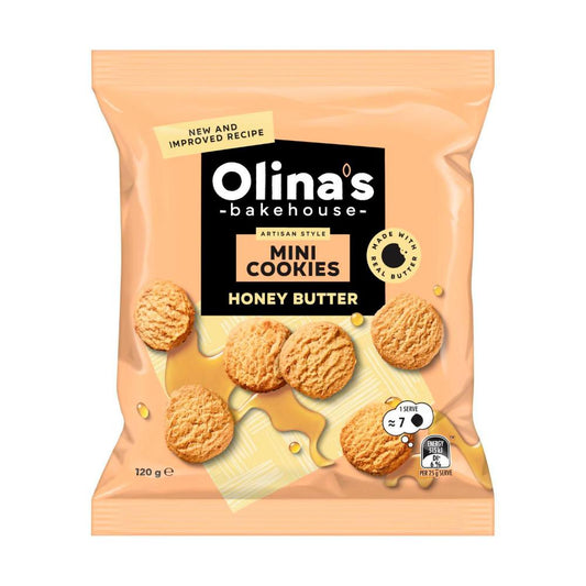 Olinas Mini Cookies Butter And Honey - 120g