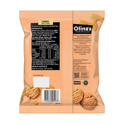Olinas Mini Cookies Butter And Honey - 120g