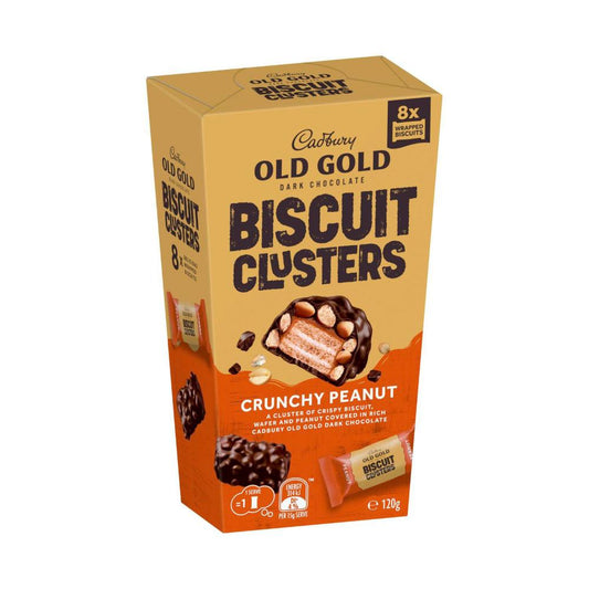 Old Gold Biscuit Clusters Old Gold Dark Chocolate 8 Pack - 120g