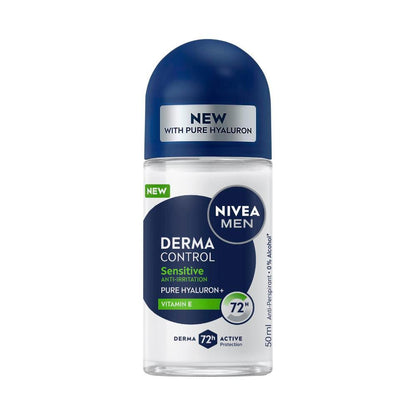Nivea Men Roll On Deodorant Derma Control Sensitive - 50mL