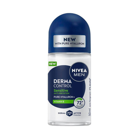 Nivea Men Roll On Deodorant Derma Control Sensitive - 50mL