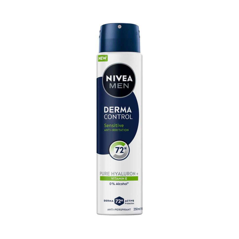 Nivea Men Aerosol Deodorant Derma Control Sensitive - 250mL