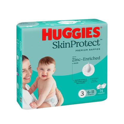 Huggies Nappies Skin Protect Size 3 - 74 Pack