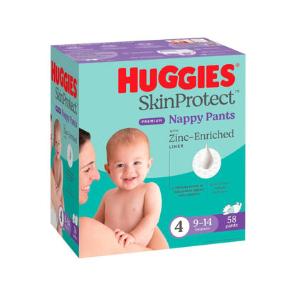 Huggies Skin Protect Nappy Pants Size 4 - 58 Pack