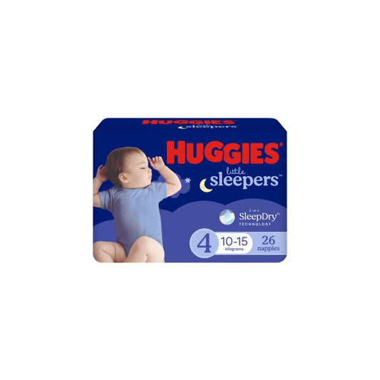 Huggies Little Sleepers Overnight Nappies Size 4 - 26 Pack