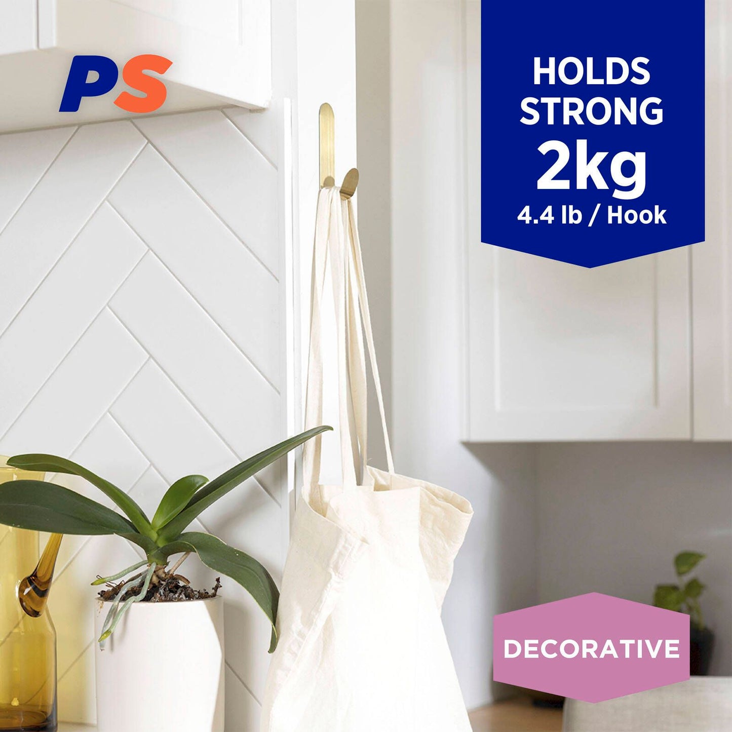 Permastik Large Brass Metal Hook - 2kg