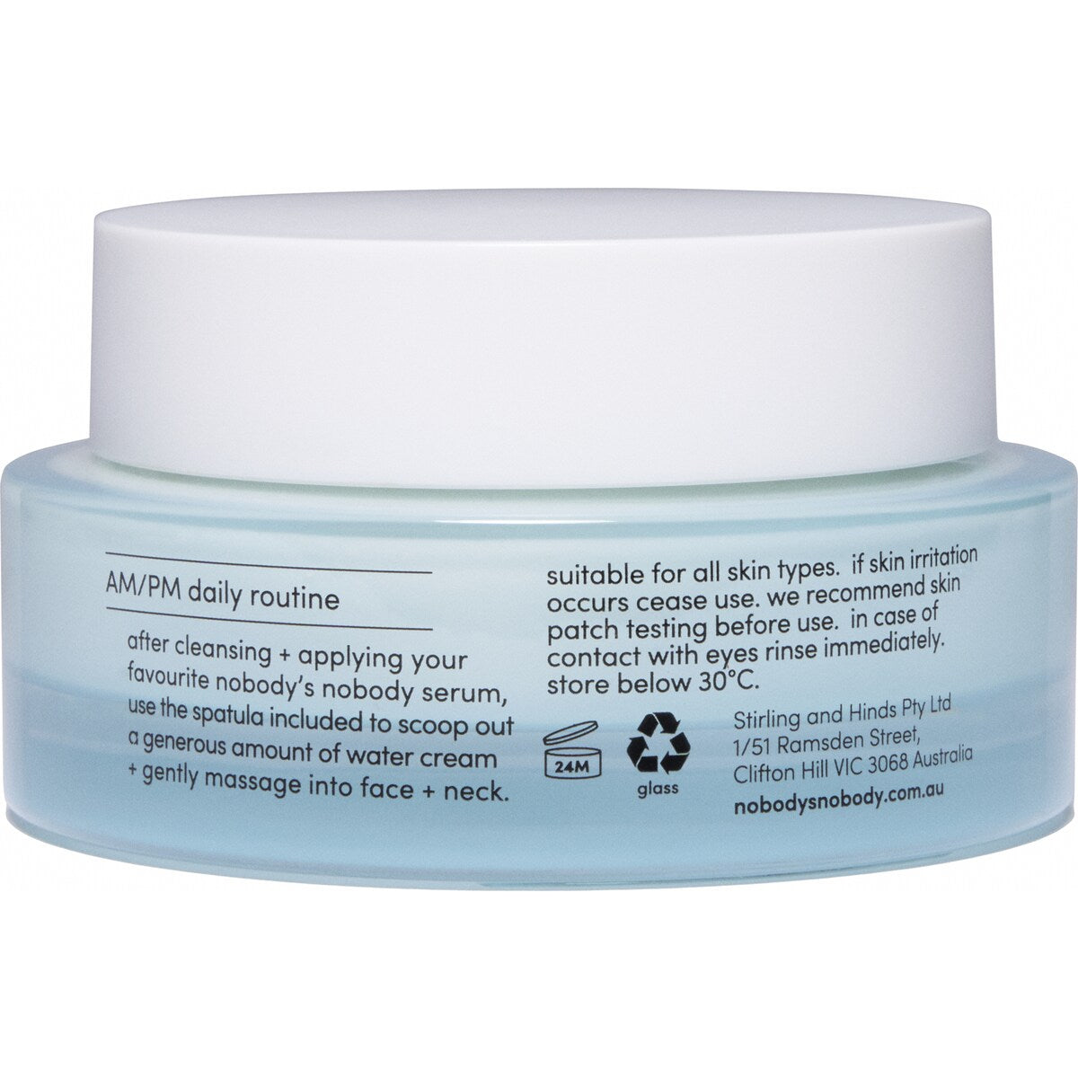 Nobody's Nobody Water Cream With 5% Hyaluronic Acid 50ml