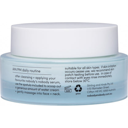 Nobody's Nobody Water Cream With 5% Hyaluronic Acid 50ml