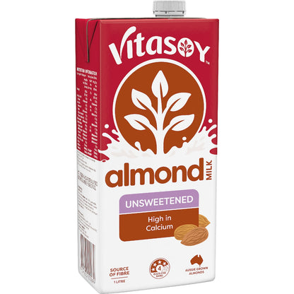 Vitasoy Unsweetened Almond Long Life Milk Uht 1l