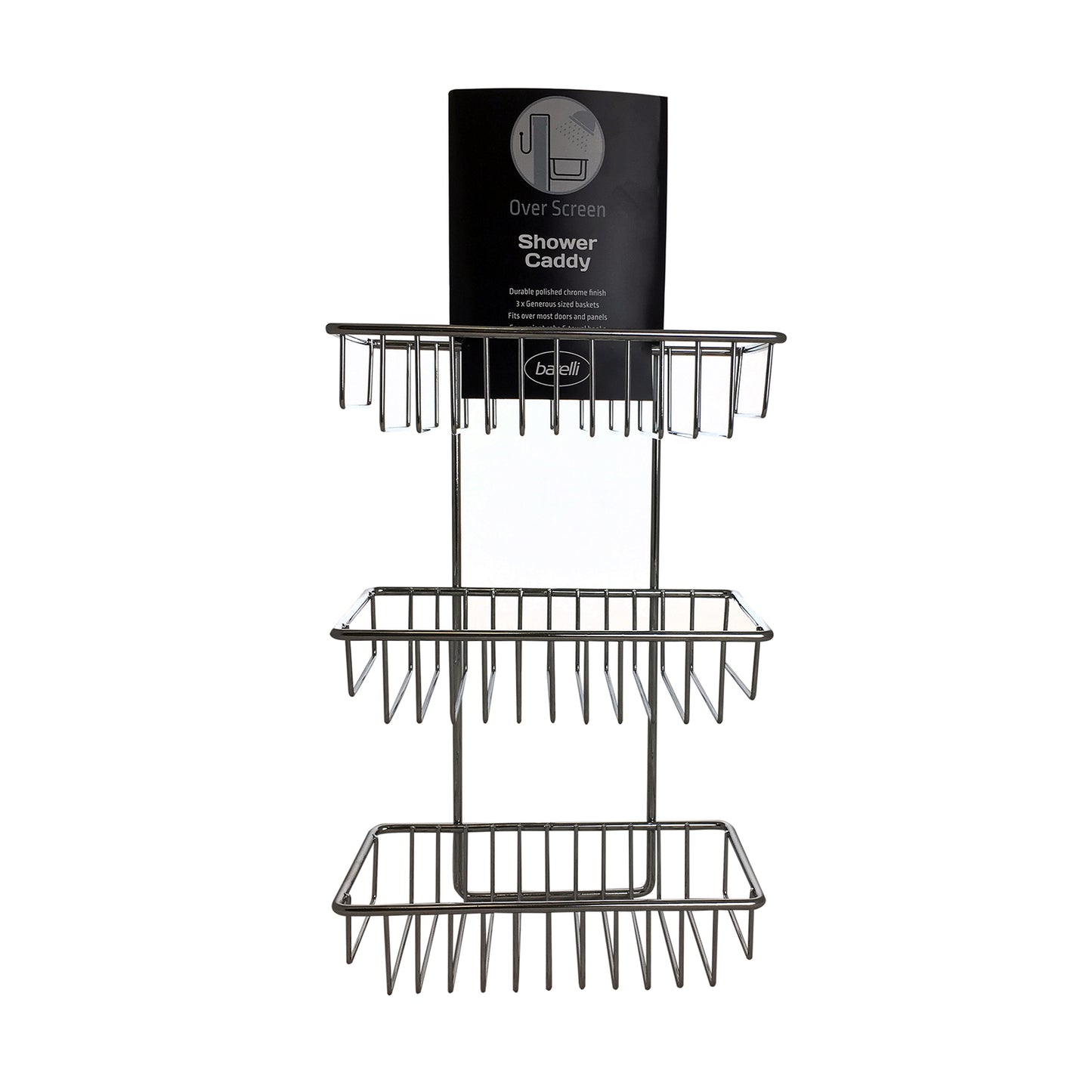 Barelli Chrome Shower Caddy - 220mm