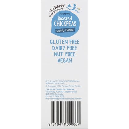 The Happy Snack Company Roasted Chickpeas Lightly Salted 6 pack