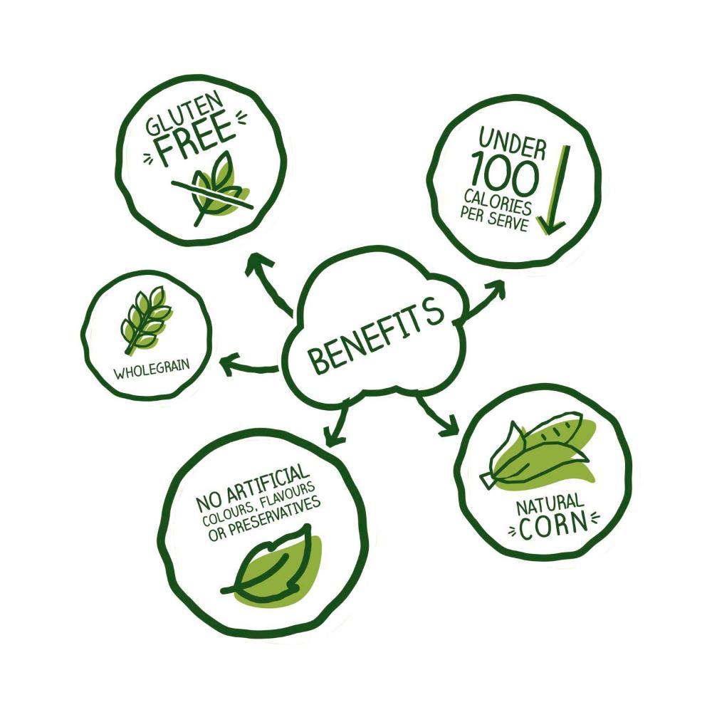 Cobs Gluten Free Popcorn Cheddar Cheese - 100g