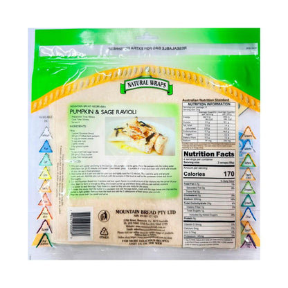 Mountain Bread Natural Wraps 8 Pack - 200g