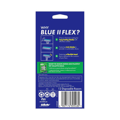 Gilette Blue 2 Disposables Razor - 12 Pack